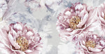 Tapet personalizat floral cu bujori infloriti in tonuri bogate si vibrante emanand eleganta si opulenta bloomed peonies