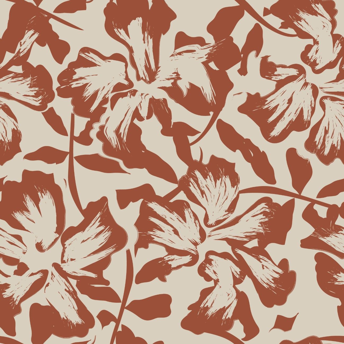 tapet personalizat floral cu flori in nuante bogate de purpuriu aducand o nota de eleganta si pasiune decorului crimson flowers