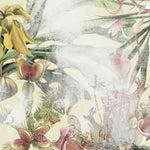Tapet Personalizat Floral cu plante carnivore si fundal texturat - CARNIVOROUS PLANT