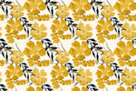 Tapet personalizat - YELLOW FLORAL PATTERN