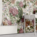 Tapet Personalizat Floral cu pictura florala si textura de hartie - WATERCOLOR FLORAL MURAL