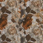Tapet Personalizat Floral cu tesatura textila florala in nuante pamantii - CANVAS PRINTED FLORAL