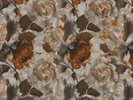 Tapet Personalizat Floral cu tesatura textila florala in nuante pamantii - CANVAS PRINTED FLORAL