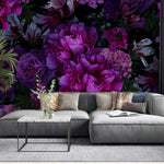 Fototapet Personalizat Floral cu bujori roz vibrant - PINK VIVID PEONIES
