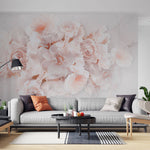Fototapet Personalizat Floral cu trandafiri roz - WATERDROP ROSES