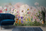 Tapet Personalizat Floral cu flori salbatice de camp multicolore - SERENITY FIELD