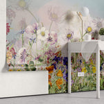 Tapet Personalizat Floral cu flori salbatice de camp multicolore - SERENITY FIELD