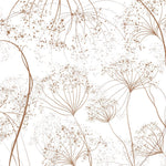 Tapet Personalizat Floral cu crengute uscate fragile maro - ARTSY PARSNIP