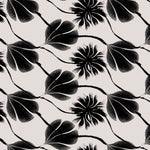 Tapet personalizat - BLACK FLOWER EFFECT