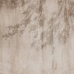 Tapet personalizat leaf cu frunze de artar japonez in nuante cafenii de maro pe un fundal texturat in dungi japanese brown maple