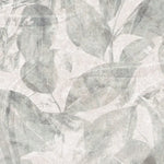 Tapet personalizat leaf cu pattern frunze verzi fade pe un fundal bej rozaliu faded green pattern