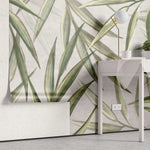 Tapet personalizat leaf cu frunze verzi de bambus bamboo leaf