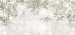 Tapet personalizat leaf cu frunze tropicale in partea de sus cu fundal texturat hanging leaves