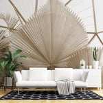 Fototapet personalizat leaf cu frunze de palmier uscate intr o nuanta calda ideal pentru un decor natural si relaxant dry palm