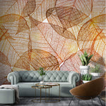 Tapet Personalizat Leaf cu frunze tomnatice decorative - AUTUMN LEAF PATTERN