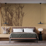 Tapet Personalizat Leaf cu frunze uscate vintage - VINTAGE GRASS