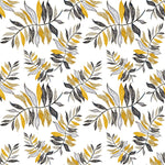 Tapet personalizat - CRAYON YELLOW LEAVES