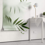 Tapet Personalizat Leaf cu frunze verzi cu fundal estompat - GLASS LEAVES II