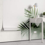 Tapet Personalizat Leaf cu frunze verzi cu fundal estompat in ceata - GLASS LEAVES III