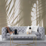 Tapet Personalizat Leaf cu umbre de frunze de palmier pe fundal texturat - TEXTURED SILHOUETTE