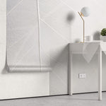Fototapet Personalizat Leaf cu frunza decorativa alba cu fundal estompat - THIN WHITE LEAF