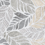 Tapet Personalizat Leaf cu forme de frunze si texturi mixte in nuante de bej si gri - SEE THROUGH TEXTURE