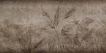 Tapet Personalizat Leaf cu bambus si palmieri pe un fundal texturat in stil vintage inchis - SEPIA DARK FOREST