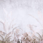 Tapet Personalizat Leaf cu frunze in nuante rozalii estompate - BRASSY PINK LEAVES