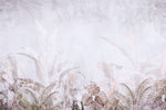 Tapet Personalizat Leaf cu frunze in nuante rozalii estompate - BRASSY PINK LEAVES