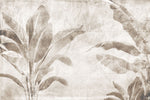 Tapet Personalizat Leaf cu frunze de bananier sepia - WALL BANANA TREE