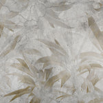 Tapet Personalizat Leaf cu frunze tropicale aramii pe fundal stucco crapat - LEAF CRACKS