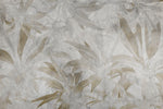 Tapet Personalizat Leaf cu frunze tropicale aramii pe fundal stucco crapat - LEAF CRACKS
