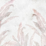 Tapet Personalizat Leaf cu frunze roz estompate in fundal de vopsea decorativa texturat - GRUNGE WALL LEAVES