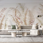 Tapet Personalizat Leaf cu frunze rozalii de palmier - DELIGHTING NATURE