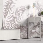 Tapet Personalizat Leaf cu frunze de palmier in nuante lila - REFINED PALM TREE
