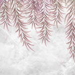 Tapet Personalizat Leaf cu frunze de palmier in nuante de roz - PINK WILLOW