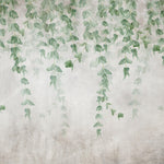 Tapet Personalizat Leaf cu frunze mici verzi cazatoare estompate - STAMP WATERCOLOR LEAVES
