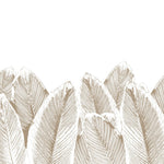 Tapet Personalizat Leaf cu frunze de bananier in nuante bej sepia - BEIGE CALADIUM
