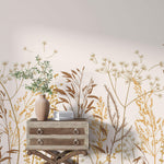 Tapet Personalizat Leaf cu frunze de bananier in nuante bej sepia - BEIGE CALADIUM