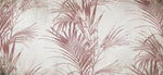 Tapet Personalizat Leaf cu frunde abstracte de palmier in nuante rosiatice - BOHO PINK PALM
