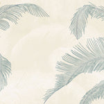 Tapet Personalizat Leaf cu frunze de palmier verzi intr-un fundal crem - CALIFORNIA TORRID