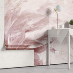 Tapet Personalizat Leaf cu frunze in nuante de roz - PLASTER PINK LEAF