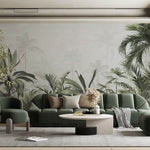 Tapet personalizat Tropical cu jungla tropicala in ceata - FOGGY TROPICAL JUNGLE