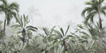 Tapet personalizat Tropical cu jungla tropicala in ceata - FOGGY TROPICAL JUNGLE