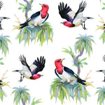 Tapet personalizat Tropical cu pasari exotice - RED-HEADED CARDINAL