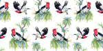 Tapet personalizat Tropical cu pasari exotice - RED-HEADED CARDINAL