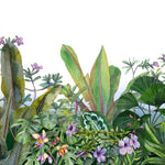 Tapet personalizat Tropical cu flori si plante tropicale - TROPICAL ORCHID