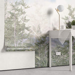 Tapet personalizat Tropical cu peisaj exotic natural - TROPICAL MOUNTAIN VIEW