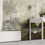 Tapet personalizat Tropical cu peisaj montan tropical - TROPICAL MOUNTAIN LANDSCAPE