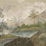 Tapet personalizat Tropical cu peisaj montan tropical - TROPICAL MOUNTAIN LANDSCAPE